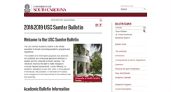 Desktop Screenshot of bulletin.uscsumter.edu